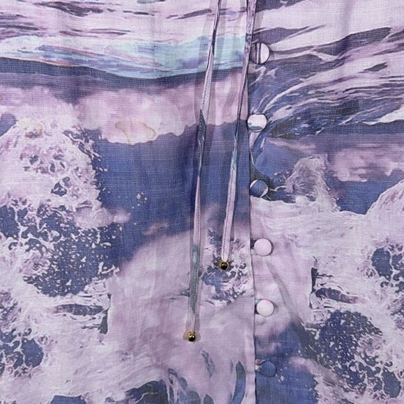 ANTHROPOLOGIE BY BOAMAR THE RIVERIA MAXI DRESS IN SEASCAPE NEW LARGE NWOT - Picture 9 of 11